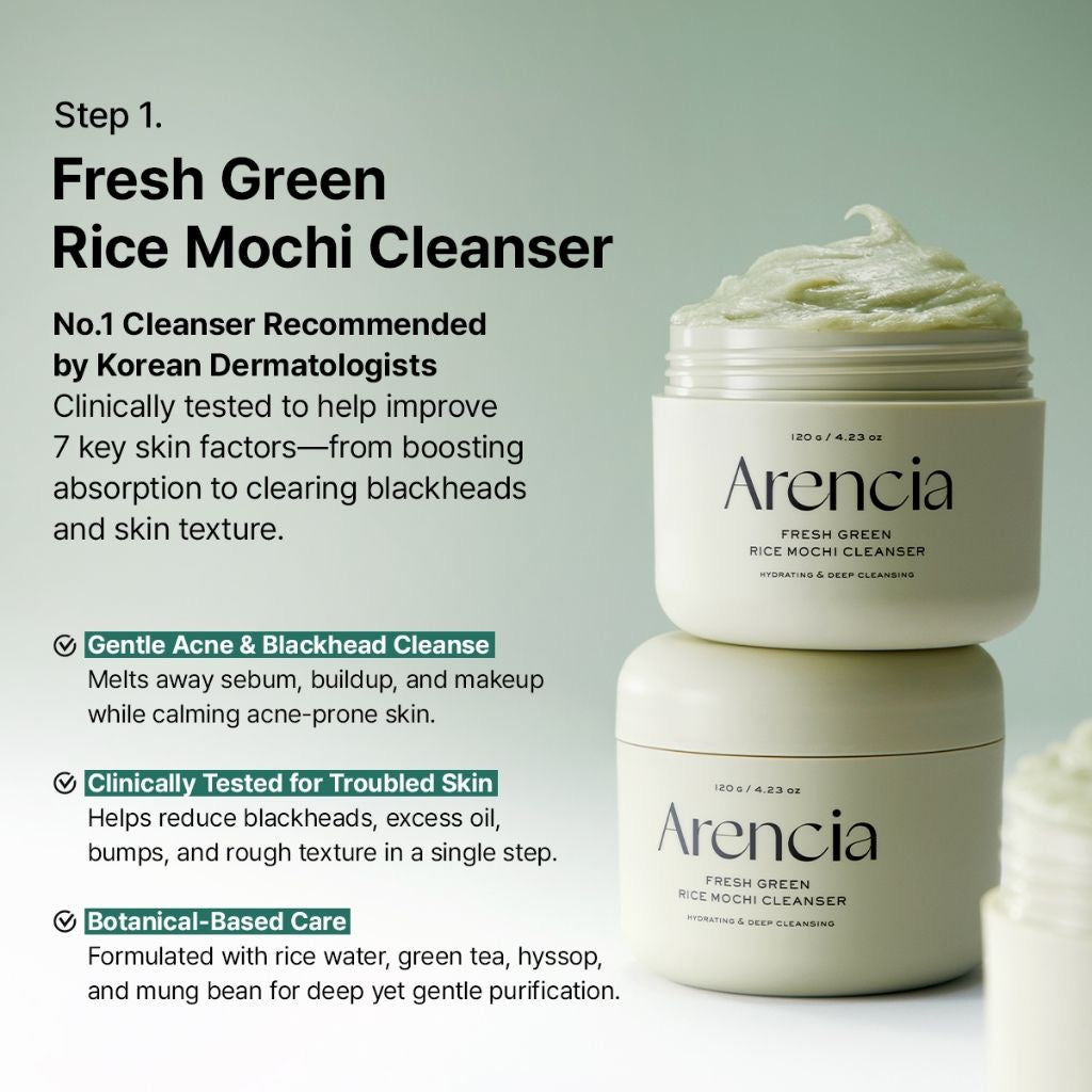 Arencia - Fresh Green Rice Mochi Cleanser 120g