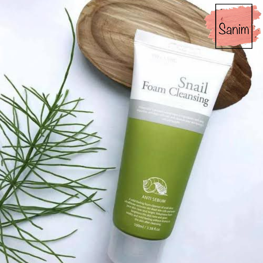 3w clinic snail cleansing foam