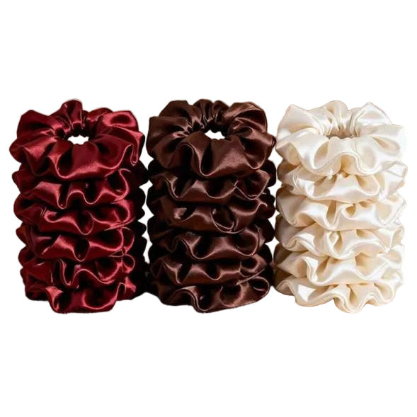 Small Satin scrunchies ( per piece)(بالقطعه)