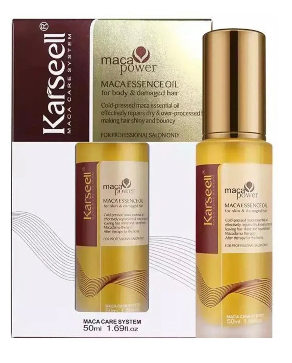 Karseell Maca Power Essence Hair Oil For Body And Damaged Hair 50 Ml