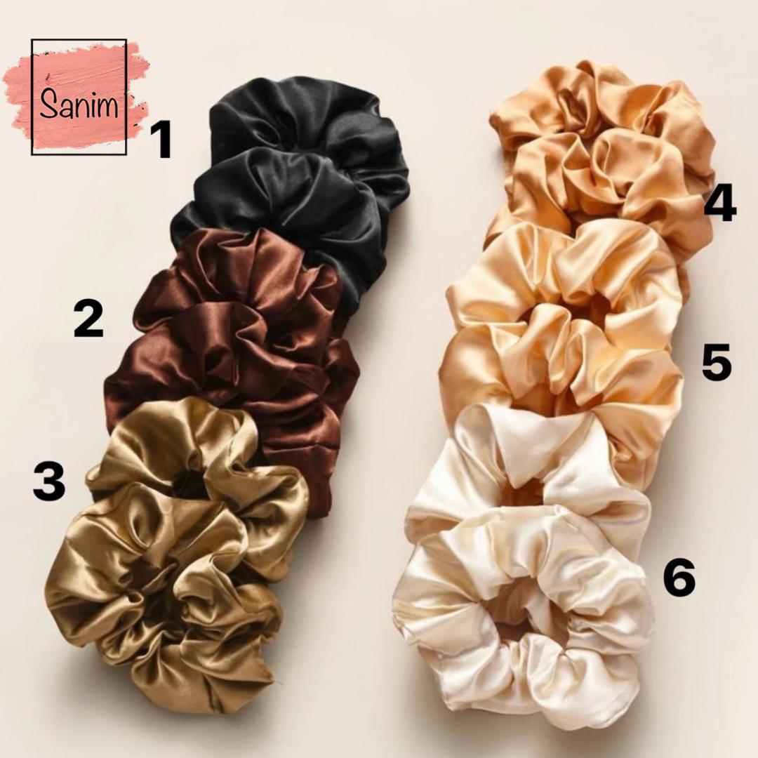 satin scrunchies one size ( per piece)(بالقطعه)