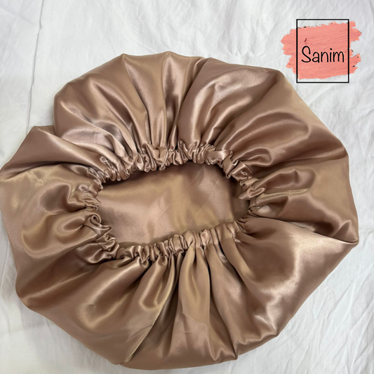 Bonnet satin brown one color