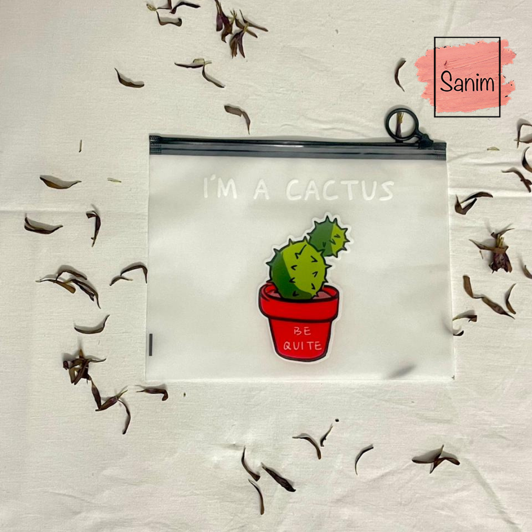 makeup bag cactus