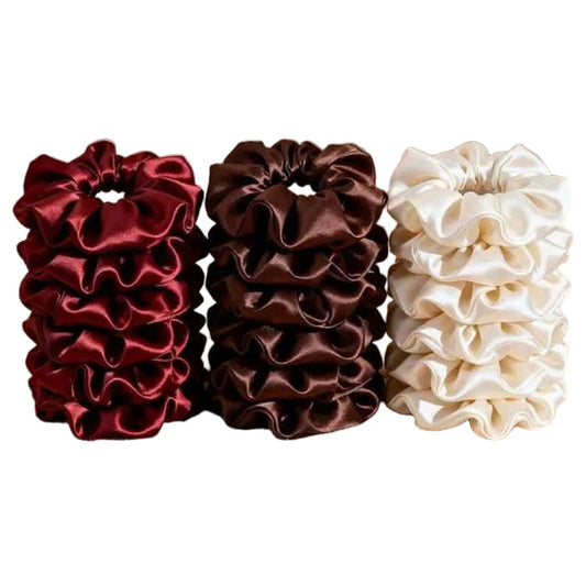 Small Satin scrunchies ( per piece)(بالقطعه)